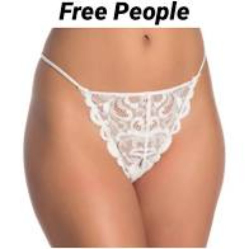 Free People Reese High Rise Tanga Panties